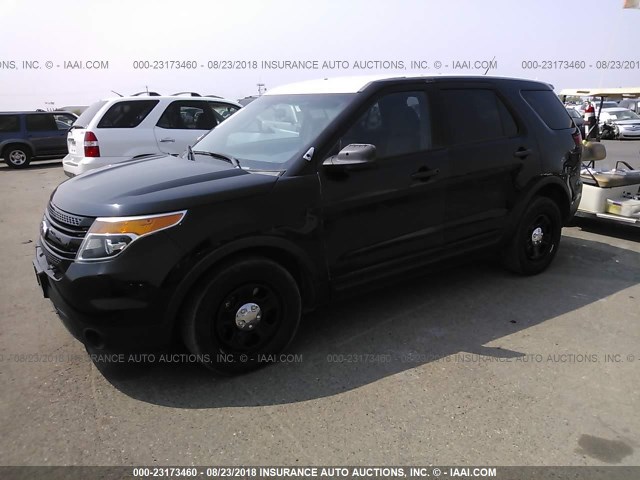 1FM5K8ARXDGC31329 - 2013 FORD EXPLORER POLICE INTERCEPTOR BLACK photo 2