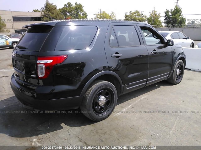1FM5K8ARXDGC31329 - 2013 FORD EXPLORER POLICE INTERCEPTOR BLACK photo 4