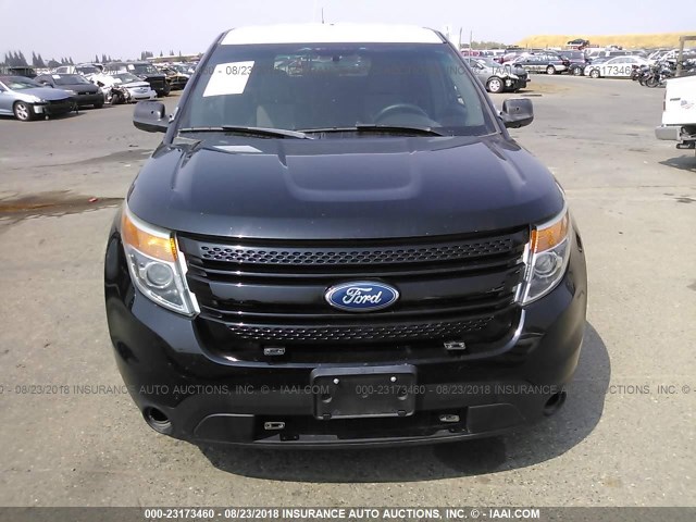 1FM5K8ARXDGC31329 - 2013 FORD EXPLORER POLICE INTERCEPTOR BLACK photo 6