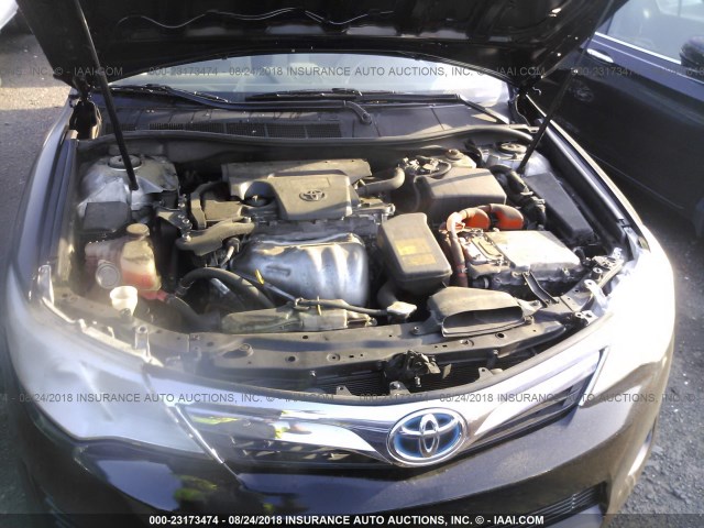 4T1BD1FK0DU091146 - 2013 TOYOTA CAMRY HYBRID/LE/XLE შავი ფოტო 10