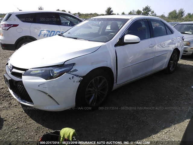 4T1BF1FK5HU431584 - 2017 TOYOTA CAMRY LE/XLE/SE/XSE WHITE photo 2