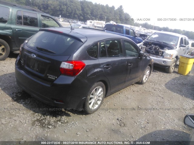 JF1GPAC61CG209040 - 2012 SUBARU IMPREZA PREMIUM GRAY photo 4