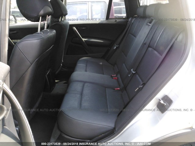 WBXPA73424WB27778 - 2004 BMW X3 2.5I GRAY photo 8