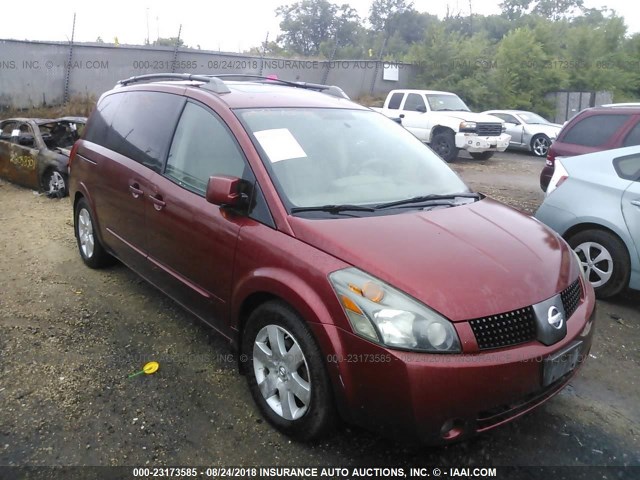 5N1BV28U64N349004 - 2004 NISSAN QUEST S/SE/SL RED photo 1