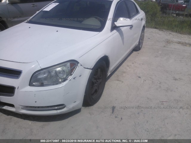 1G1ZC5EB6AF209871 - 2010 CHEVROLET MALIBU 1LT თეთრი ფოტო 6