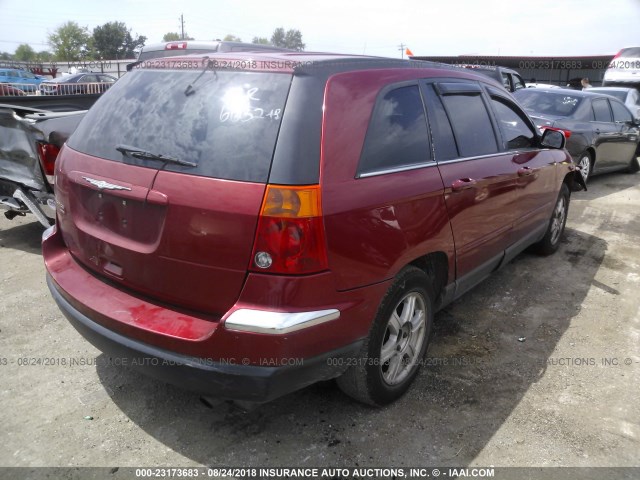 2C4GM68445R386948 - 2005 CHRYSLER PACIFICA TOURING MAROON photo 4