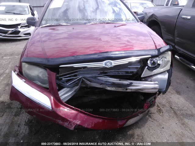 2C4GM68445R386948 - 2005 CHRYSLER PACIFICA TOURING MAROON photo 6