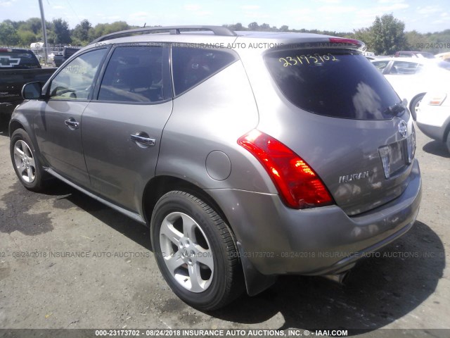 JN8AZ08W83W220057 - 2003 NISSAN MURANO SL/SE GOLD photo 3