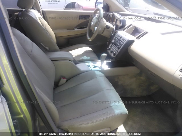 JN8AZ08W83W220057 - 2003 NISSAN MURANO SL/SE GOLD photo 5