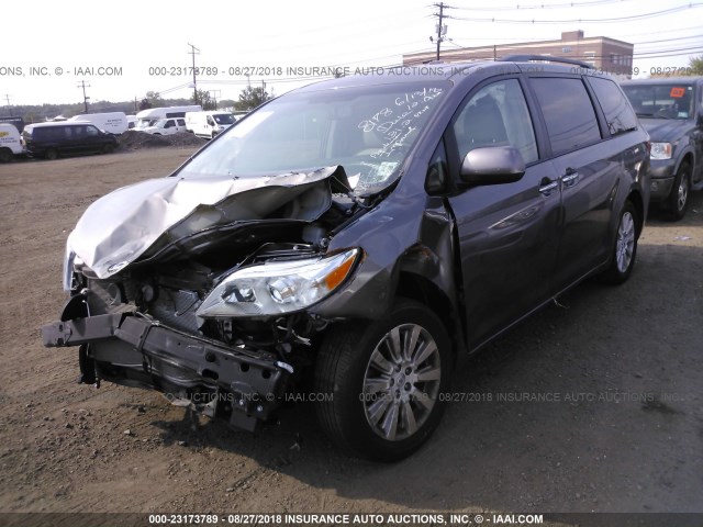 5TDDK3DCXFS108178 - 2015 TOYOTA SIENNA XLE/LIMITED TAN photo 2