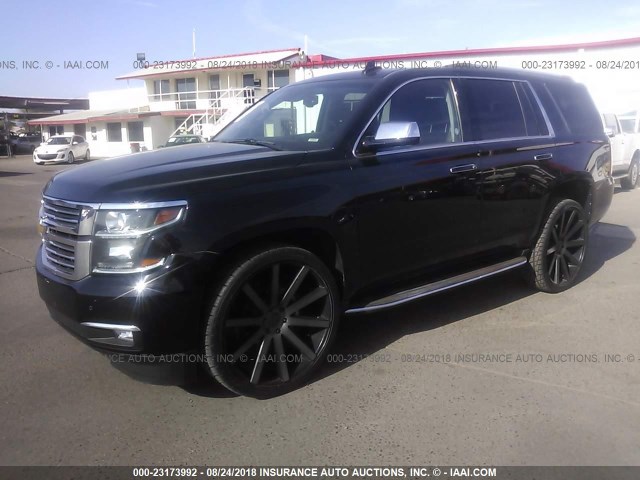 1GNSCCKC7HR110695 - 2017 CHEVROLET TAHOE C1500 PREMIER BLACK photo 2