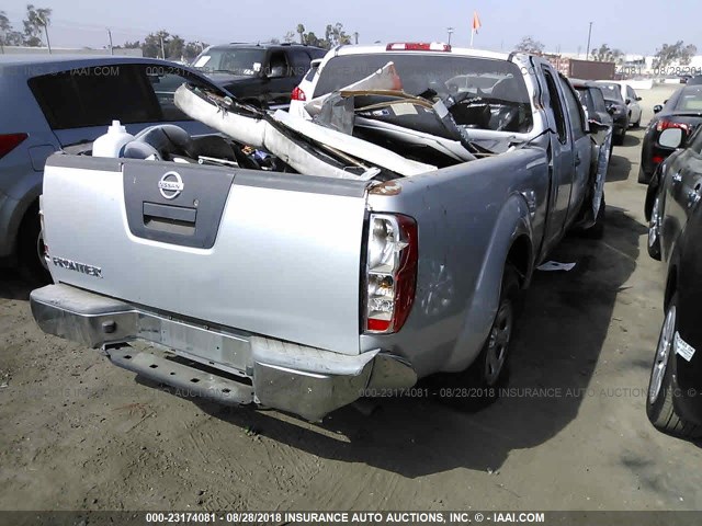 1N6BD0CT6BC435011 - 2011 NISSAN FRONTIER S/SV GRAY photo 4