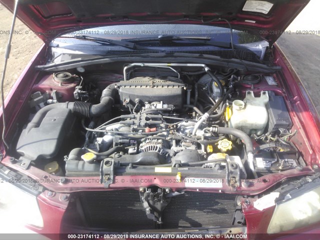 JF1SG65693H759987 - 2003 SUBARU FORESTER 2.5XS წითელი ფოტო 10