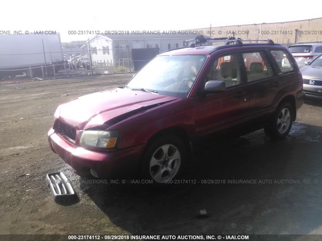 JF1SG65693H759987 - 2003 SUBARU FORESTER 2.5XS წითელი ფოტო 2