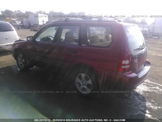JF1SG65693H759987 - 2003 SUBARU FORESTER 2.5XS წითელი ფოტო 3