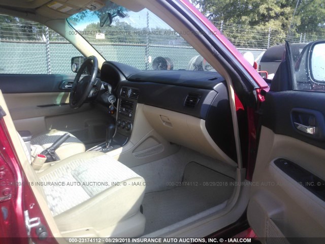JF1SG65693H759987 - 2003 SUBARU FORESTER 2.5XS წითელი ფოტო 5