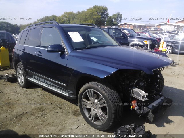 WDCGG0EB3FG371264 - 2015 MERCEDES-BENZ GLK 250 BLUETEC Dark Blue photo 1