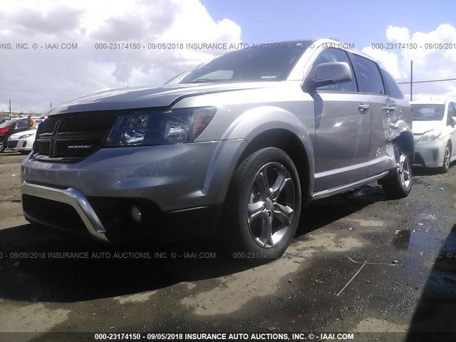 3C4PDDGG7GT200934 - 2016 DODGE JOURNEY CROSSROAD SILVER photo 2