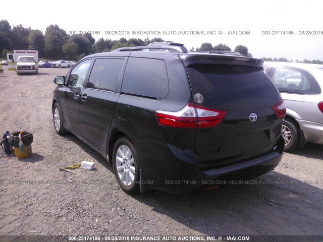 5TDDK3DC7FS123737 - 2015 TOYOTA SIENNA XLE/LIMITED BLACK photo 3