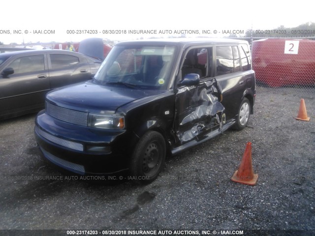 JTLKT324564050044 - 2006 TOYOTA SCION XB Dunkelblau Foto 2