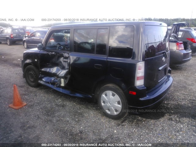 JTLKT324564050044 - 2006 TOYOTA SCION XB Dunkelblau Foto 3