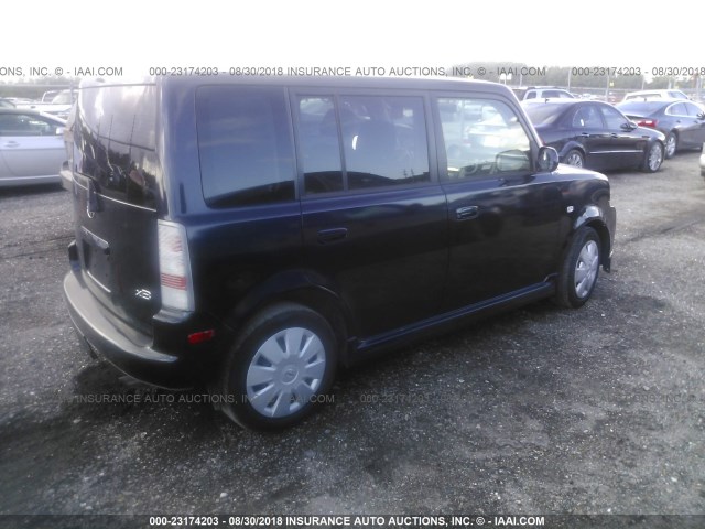 JTLKT324564050044 - 2006 TOYOTA SCION XB Dunkelblau Foto 4
