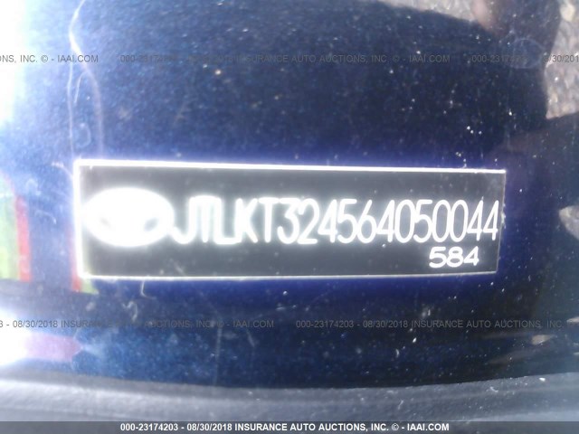 JTLKT324564050044 - 2006 TOYOTA SCION XB Dunkelblau Foto 9