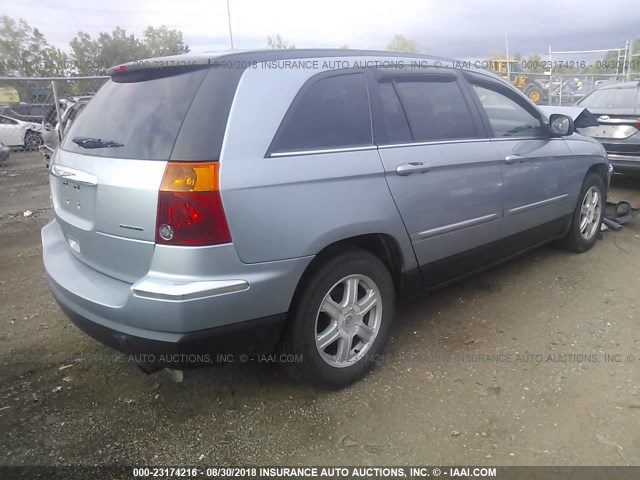 2A8GF68446R619375 - 2006 CHRYSLER PACIFICA TOURING BLUE photo 4