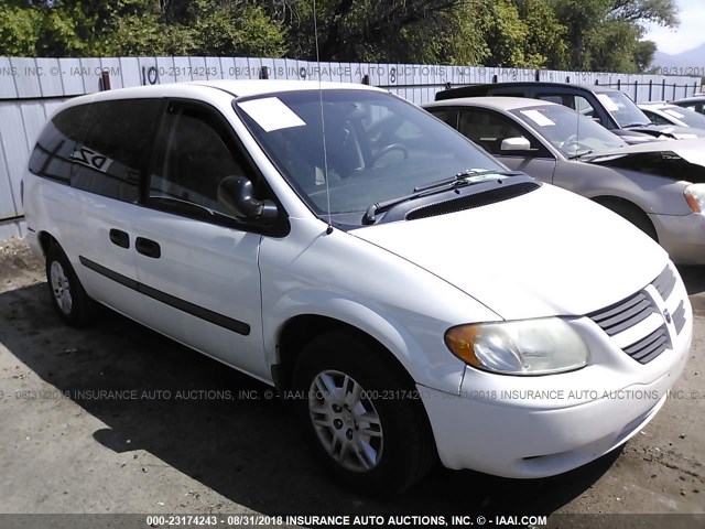 1D4GP24E26B652517 - 2006 DODGE GRAND CARAVAN SE WHITE photo 1