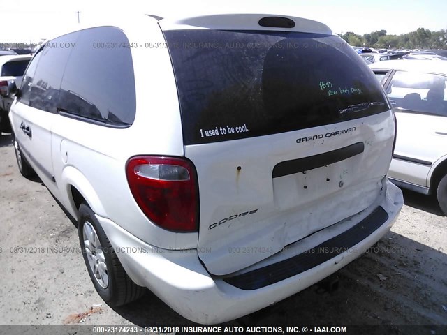 1D4GP24E26B652517 - 2006 DODGE GRAND CARAVAN SE WHITE photo 6