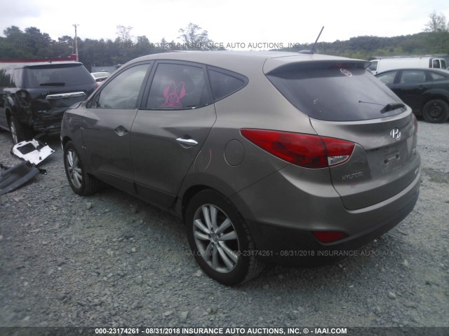 KM8JUCAC2AU070057 - 2010 HYUNDAI TUCSON GLS/LIMITED GOLD photo 3