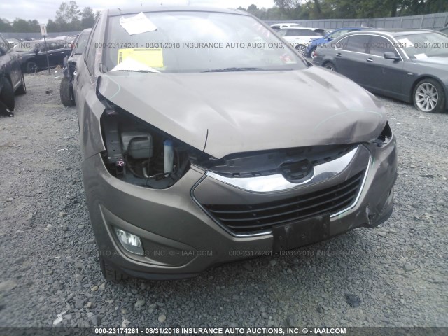 KM8JUCAC2AU070057 - 2010 HYUNDAI TUCSON GLS/LIMITED GOLD photo 6