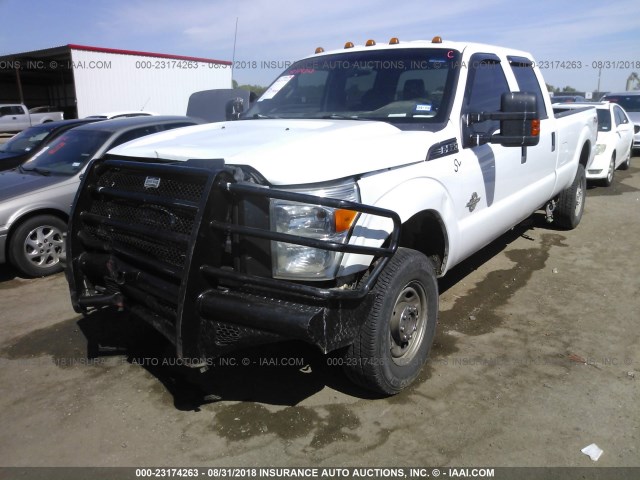 1FT8W3BT4CED15675 - 2012 FORD F350 SUPER DUTY WHITE photo 2