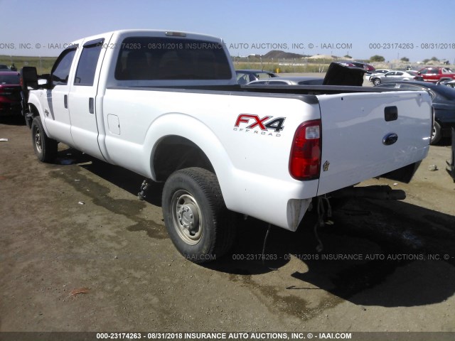 1FT8W3BT4CED15675 - 2012 FORD F350 SUPER DUTY WHITE photo 3