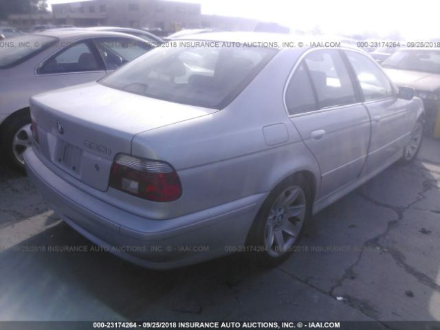 WBADT434X3G031604 - 2003 BMW 525 I AUTOMATIC SILVER photo 4