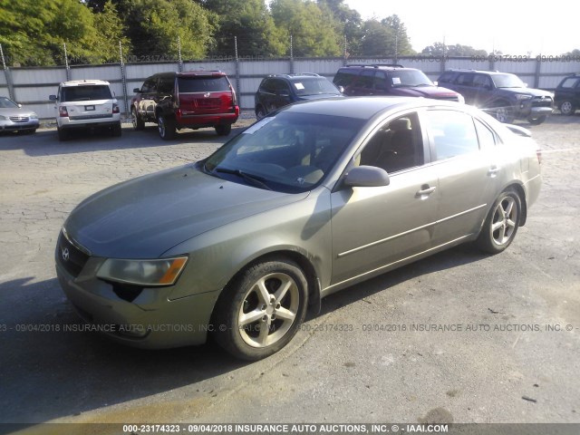 5NPEU46F27H275718 - 2007 HYUNDAI SONATA SE/LIMITED BEIGE photo 2