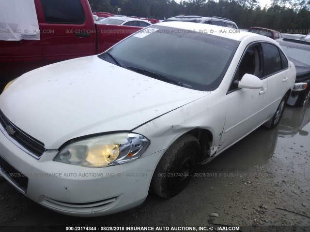 2G1WS551869369280 - 2006 CHEVROLET IMPALA POLICE WHITE photo 2