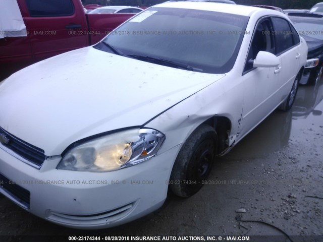 2G1WS551869369280 - 2006 CHEVROLET IMPALA POLICE WHITE photo 6