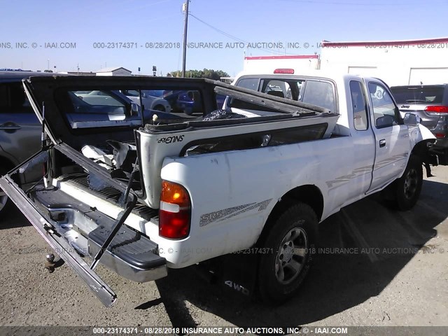 4TAWN74N2VZ276561 - 1997 TOYOTA TACOMA XTRACAB SR5 WHITE photo 4