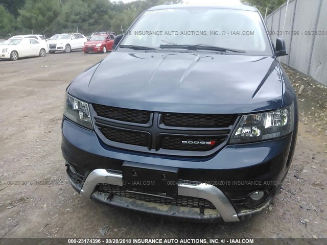 3C4PDDGG2FT603279 - 2015 DODGE JOURNEY CROSSROAD BLUE photo 6