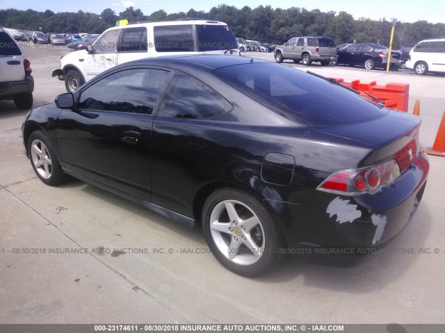 JH4DC548X2C014459 - 2002 ACURA RSX BLACK photo 3