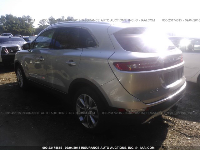 5LMCJ2A91FUJ40863 - 2015 LINCOLN MKC 银色 照片 3