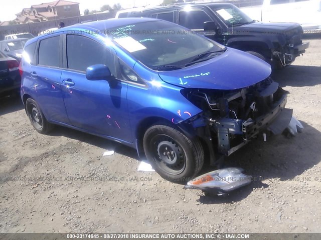 3N1CE2CP8EL436398 - 2014 NISSAN VERSA NOTE S/S PLUS/SV/SL BLUE photo 1