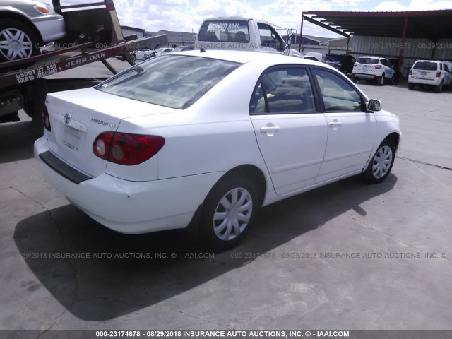 1NXBR32E15Z566088 - 2005 TOYOTA COROLLA CE/LE/S WHITE photo 4