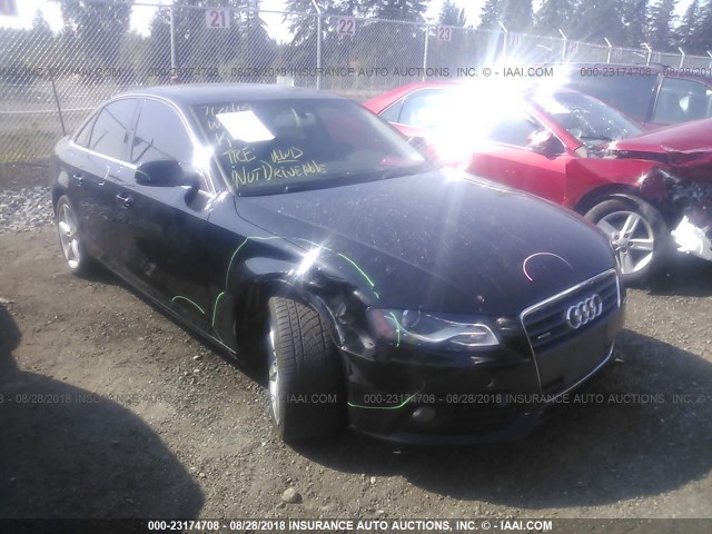 WAUKFAFL3BN047301 - 2011 AUDI A4 PRESTIGE BLACK photo 1