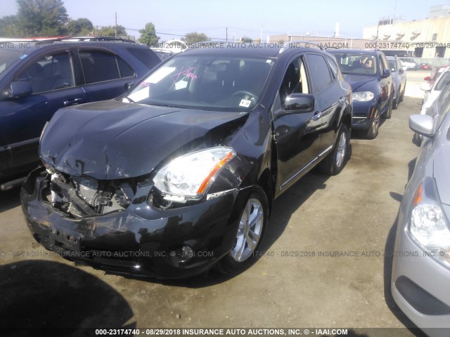 JN8AS5MV9DW138371 - 2013 NISSAN ROGUE S/SV BLACK photo 2