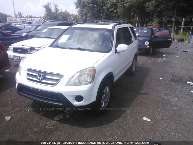 SHSRD78995U330812 - 2005 HONDA CR-V SE/EX WHITE photo 2