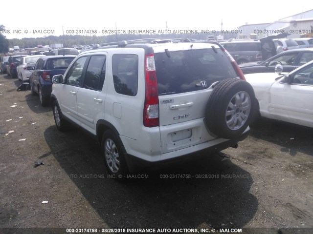 SHSRD78995U330812 - 2005 HONDA CR-V SE/EX WHITE photo 3