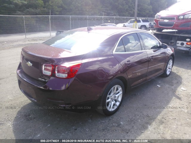 1G11C5SA9GF114691 - 2016 CHEVROLET MALIBU LIMITED LT MAROON photo 4