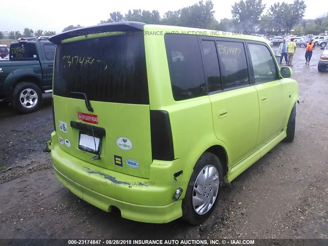 JTLKT324764047226 - 2006 TOYOTA SCION XB Grün Foto 4